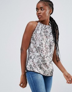 Майка с принтом и кисточками Bellfield Crocus - Розовый