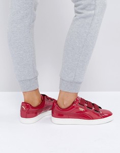 Красные кроссовки Puma Basket Heart - Красный