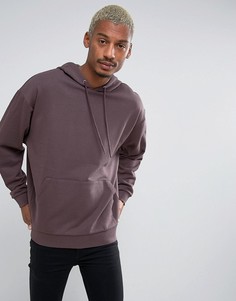 Светло-коричневое свободное худи со вставкой по нижнему краю ASOS - Коричневый