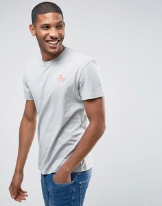 Футболка с вышивкой на груди Jack &amp; Jones Originals - Серый