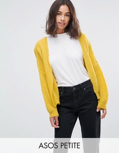 Кардиган в рубчик ASOS PETITE - Желтый