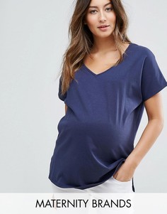 Свободная футболка New Look Maternity - Синий