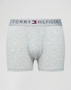Серые меланжевые хлопковые боксеры-брифы Tommy Hilfiger - Серый