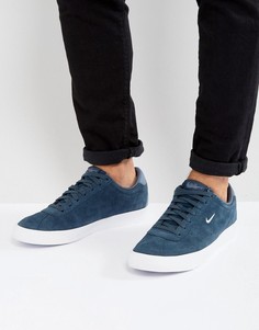 Темно-синие замшевые кроссовки Nike Match Classic 844611-404 - Темно-синий