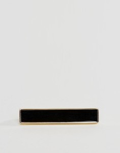 Черно-золотистый зажим для галстука ASOS - Золотой