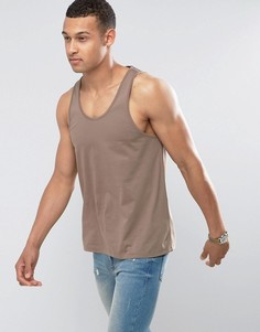 Коричневая майка ASOS - Коричневый