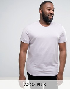 Фиолетовая футболка с круглым вырезом ASOS PLUS - Фиолетовый
