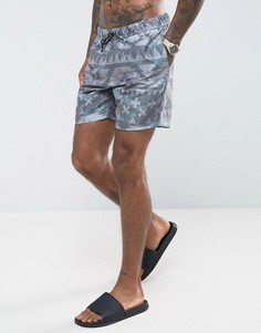 Шорты для плавания средней длины с ацтекским принтом ASOS - Мульти