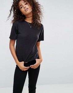 Свободная футболка ASOS - Черный