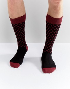 Черные носки в горошек Dr Martens - Черный