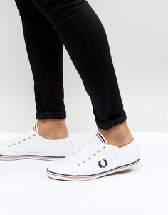 Саржевые кеды Fred Perry Kingston - Белый