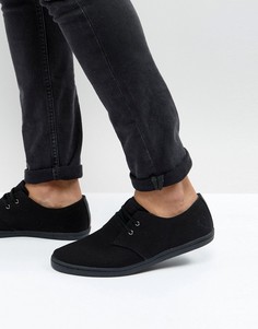 Низкие парусиновые кроссовки Fred Perry Byron - Черный