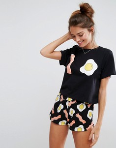 Пижамный комплект с шортами ASOS - Мульти