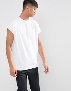 Свободная футболка без рукавов ASOS - Белый