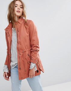 Выбеленная куртка в стиле милитари с высоким воротом Vero Moda - Розовый