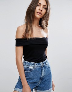 Приталенный топ ASOS - Черный