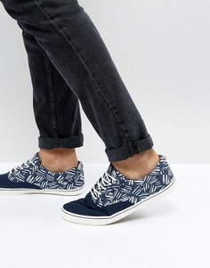 Кеды с принтом Jack &amp; Jones - Темно-синий