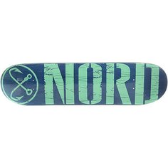 Дека для скейтборда для скейтборда Nord Лого Blue/Mint 31.75 x 8 (20.3 см)