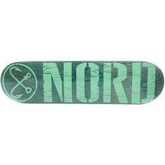 Дека для скейтборда для скейтборда Nord Лого Green/Mint 32 x 8.25 (21 см)
