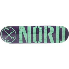 Дека для скейтборда для скейтборда Nord Лого Purple/Mint 32 x 8.125 (20.6 см)