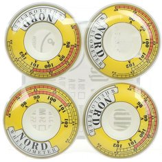 Колеса для скейтборда для скейтборда Nord Wheelometer White/Yellow 101A 52 mm