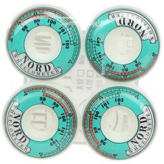 Колеса для скейтборда для скейтборда Nord Wheelometer White/Mint 100A 53 mm