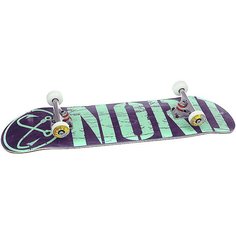 Скейтборд в сборе Nord Лого Purple/Mint/Polished Trucks 32 x 8 (20.3 см)