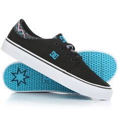 Кеды кроссовки низкие DC Trase Tx Se Real Black/Fluorescent