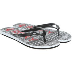 Вьетнамки женские Roxy Tahiti V Black/White Stencil