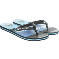 Вьетнамки Quiksilver Molokaislashlog Real Black/Blue