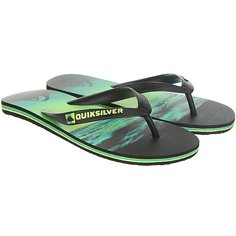 Вьетнамки Quiksilver Molokaiholddown Real Black/Green