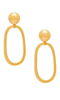 Плетенные серьги-кольца - LARUICCI