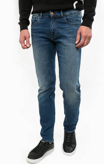 Слегка зауженные синие джинсы Calvin Klein Jeans