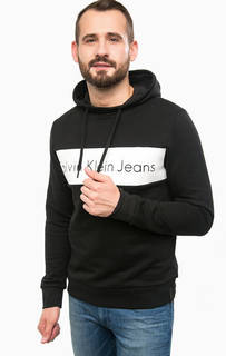 Черная толстовка с принтом Calvin Klein Jeans