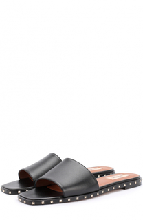 Кожаные шлепанцы Soul Rockstud с заклепками Valentino