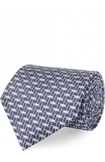 Шелковый галстук с узором Lanvin