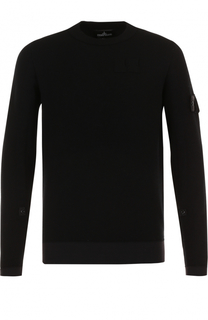 Однотонный шерстяной свитер Stone Island