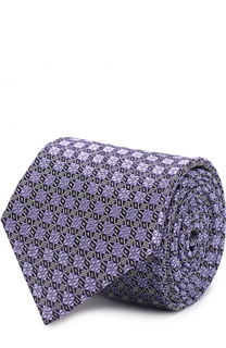 Шелковый галстук с узором Brioni