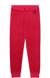 Спортивные брюки с эластичными манжетами и вышивкой Juicy Couture