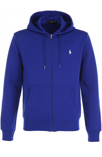 Хлопковая толстовка на молнии с капюшоном Polo Ralph Lauren