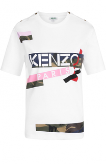 Футболка прямого кроя с принтом Kenzo
