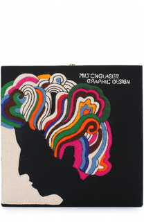 Клатч Milton Glaser с аппликацией Olympia Le-Tan