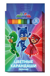 Карандаши цветные 12 цветов PJ Masks