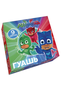 Гуашь 9 цветов PJ Masks