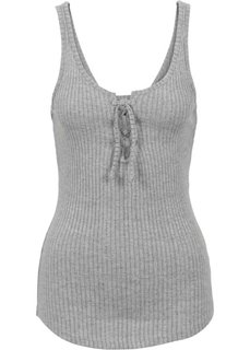 Топ в резинку (белый) Bonprix