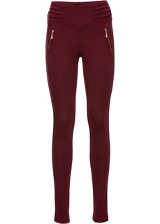 Трикотажные стрейтчевые брюки (кленово-красный) Bonprix