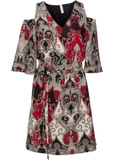 Платье (красный с узором) Bonprix