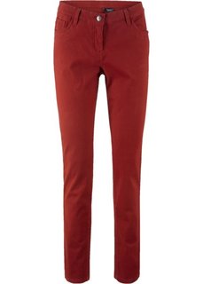 Брюки-стретч, прямой покрой (красный каштан) Bonprix