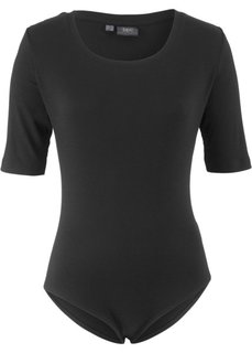 Боди с коротким рукавом (черный) Bonprix