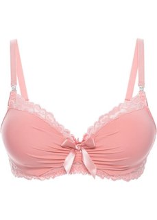 Бюстгальтер с декоративными стразами, чашка E (персиковый) Bonprix